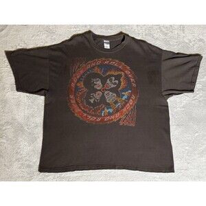 4 For $20 Kiss Rock And Roll Over Size XXL Y2K Thrashed Faded T-Shirt M&O Knits